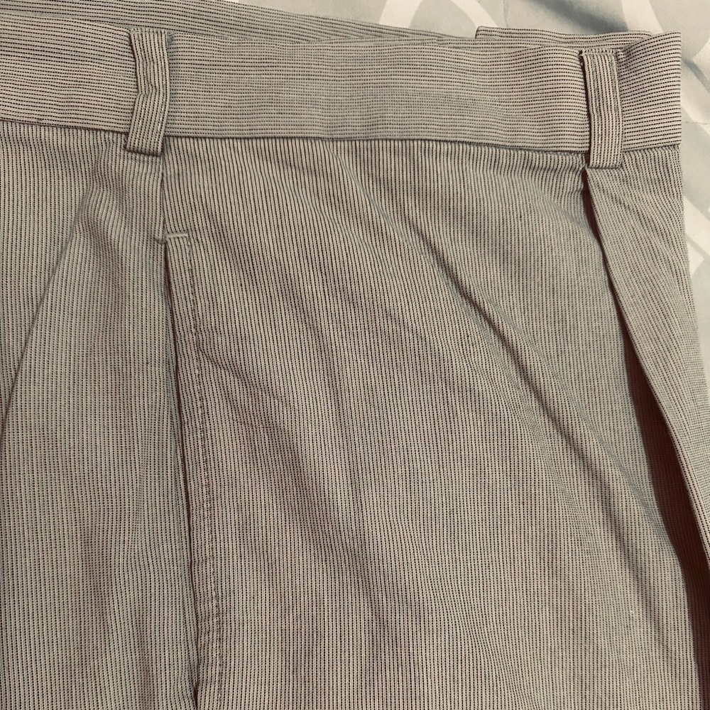 Perry Ellis Cream Dress Pants Tailored Fit